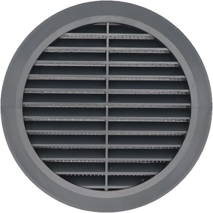 Graphite/Gray 5" Inch Round Ventilation Grille by Unknown