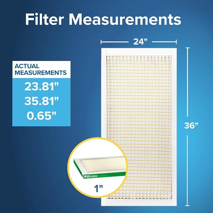 Filtrete 24x36x1 AC Furnace Air Filter, MERV 8, MPR 700, Tough on Pollen - Image 2