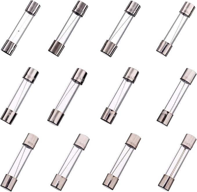 BOJACK 12 Values 60 Pcs Slow Blow Glass Fuses Assortment Kit 6x30 mm 250V T - Image 4