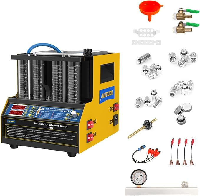 AUTOOL Automotive Motorcycle 4 Cylinder Ultrasonic Wave Injector Cleaner Petrol by AUTOOLOfficial