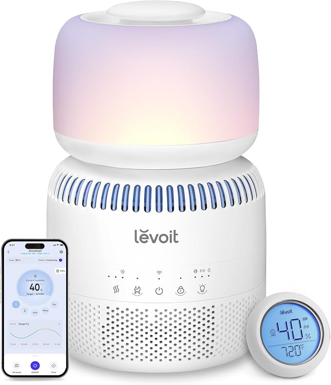 Levoit Evaporative Humidifiers for Bedroom Baby, Dual Air and Water Filters | by Unknown