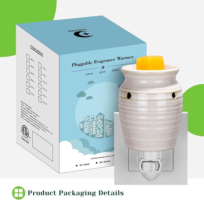 STAR MOON Ceramic Pluggable Wax Melt Warmer, Diffuser - Image 7