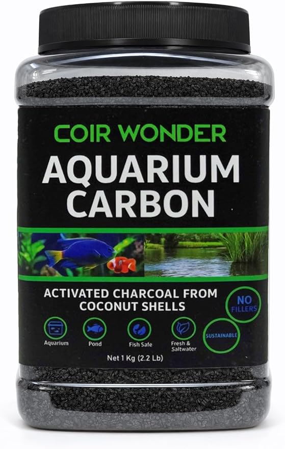 Aquarium Activated Carbon – Charcoal Filter Media Pellet Granules by CoirWonder