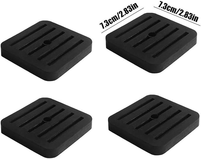 4pcs Air Conditioner Vibration Isolator AC Anti-vibration Rubber Pad - Image 2