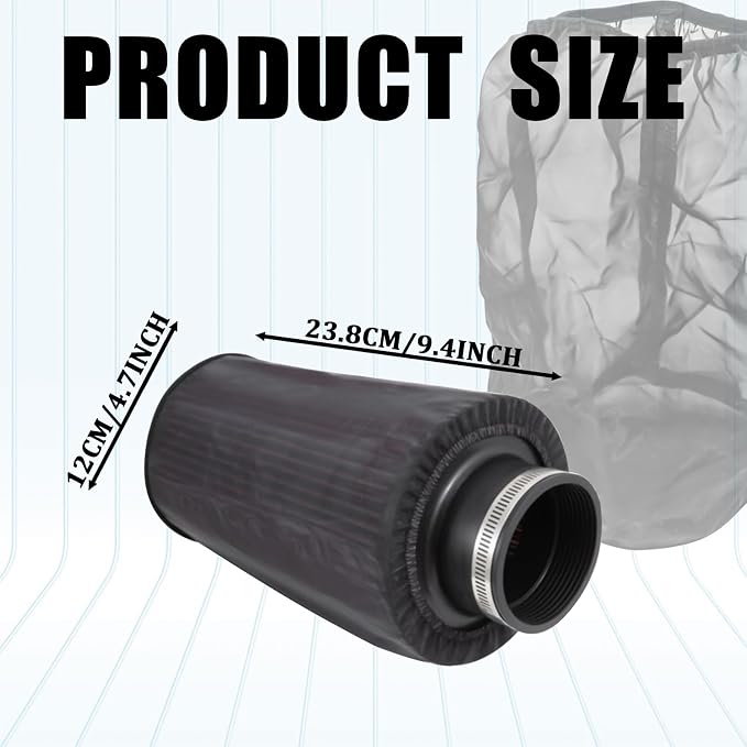Cold Air Intake Filter Cover, Thickened Dust-proof Water-proof Motorcycle - Image 2