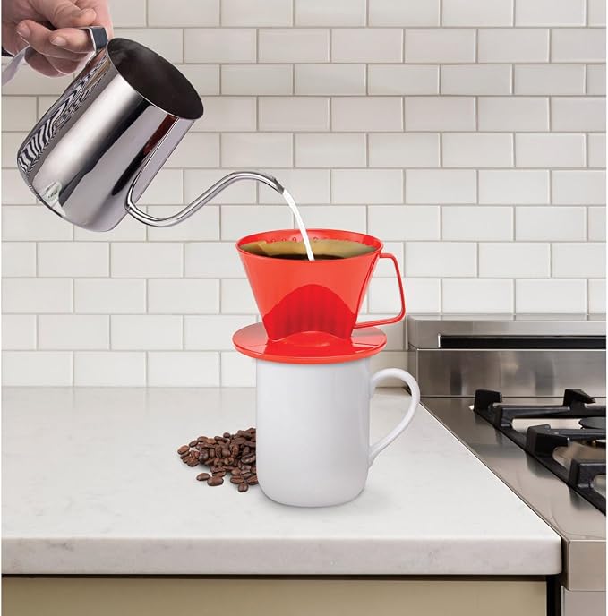 Fino Pour-Over Coffee Brewing Filter Cone, Number 1-Size, Brews 1 to 2-Servings - Image 3