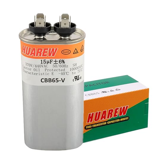 15 uF MFD ±6% 370/440 VAC CBB65 Oval Run Start Capacitor - Image 4