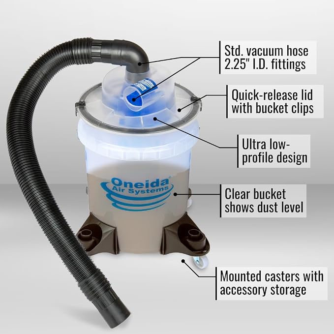 Oneida Dust Deputy Low-Pro Deluxe Lid Dust Separator Kit - Image 2
