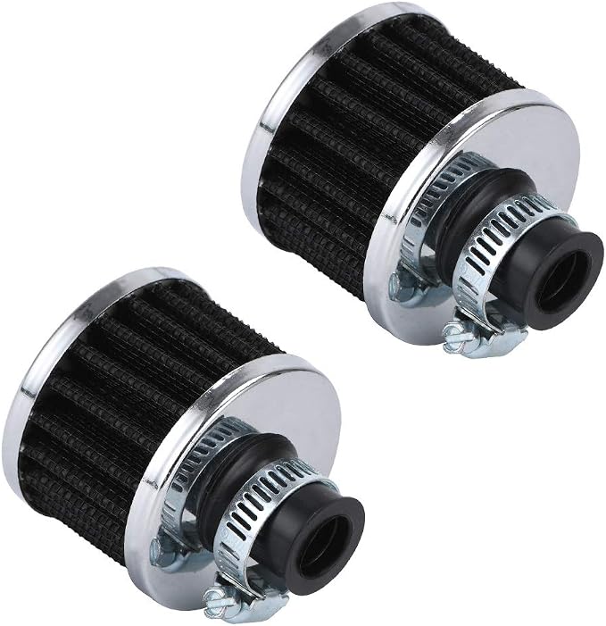 PTNHZ Universal 2 PCS 12mm Auto Cone Mini oil Air Intake Filter Crankcase Vent - Image 2