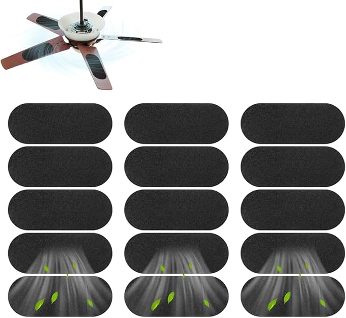 15 Pack Ceiling Fan Filters for Blades, Air Filters by Melakee
