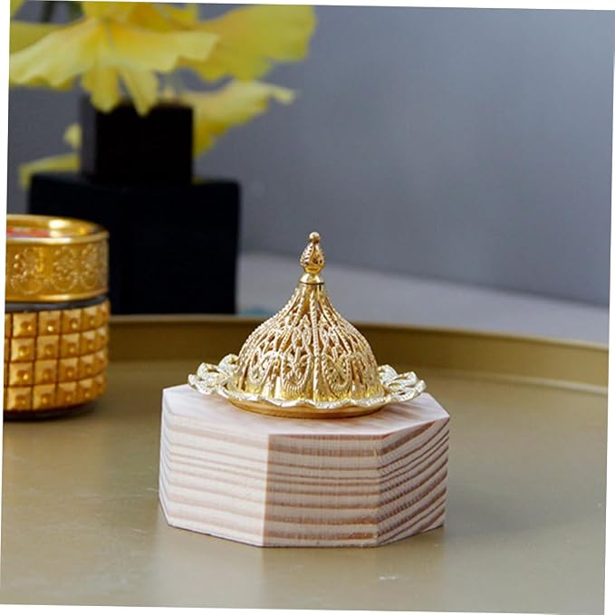 Cabilock Wood Incense Burner Tray Octagonal Backflow Censer - Image 8