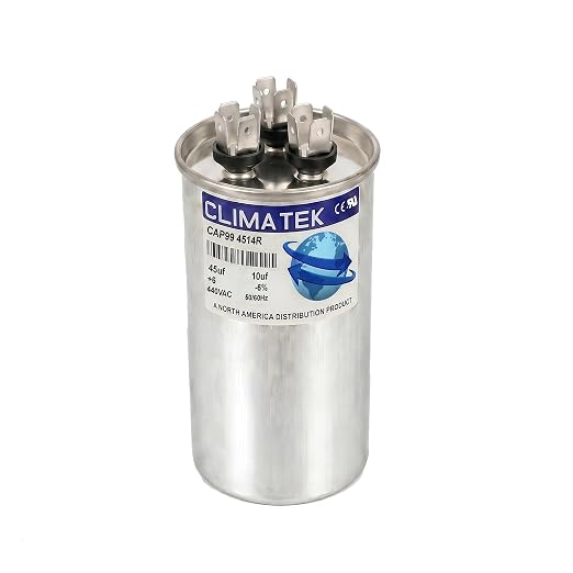 ClimaTek 45 + 10 MFD 370/440 Volt Dual Run Capacitor CAP99-4514R | 45/10 | VAC by ClimaTek