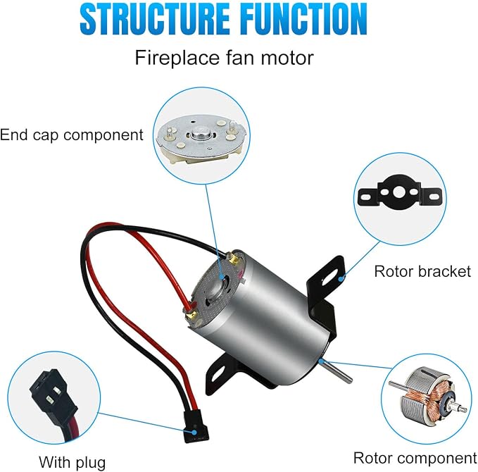 Motor Power Generation Sheet Set Heat Powered Stove Fan Motor Replacement Kit - Image 6