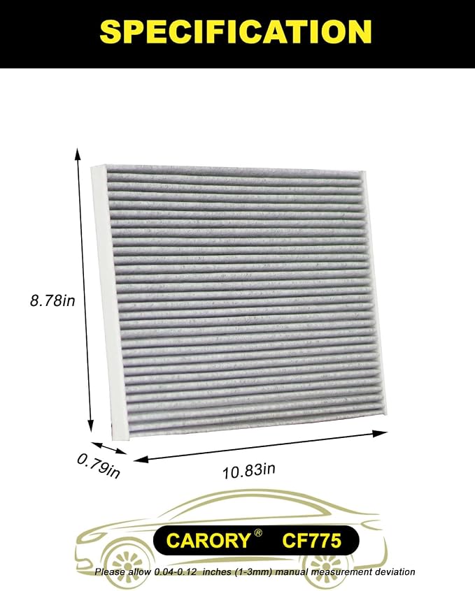 CARORY Cabin Air Filter w/Activated Carbon - Image 2
