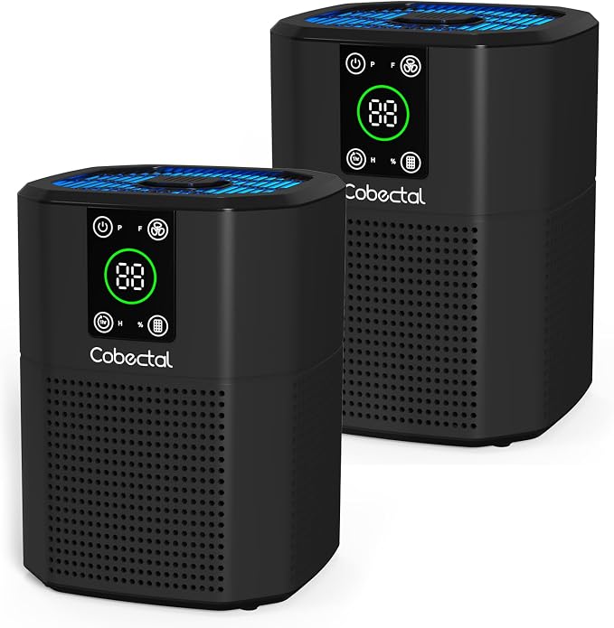 2 Pack Air Purifier for Bedroom Home, Cobectal Room Air Cleaner by cobectalsupplier
