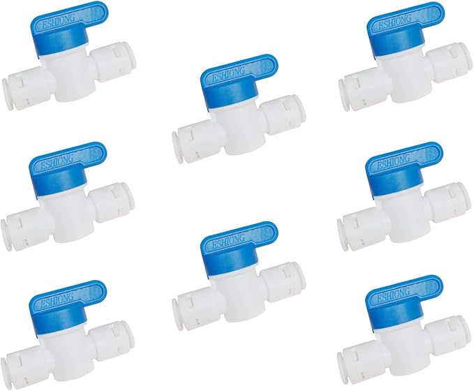 1/4" Push to Connect Shut Off Ball Valve by ESHIONG