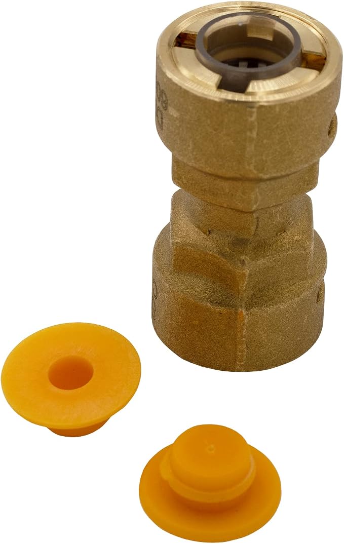 Supplying Demand SB1 7/8 Inch Quick Connect HVAC Brass Coupler Fitting - Image 5