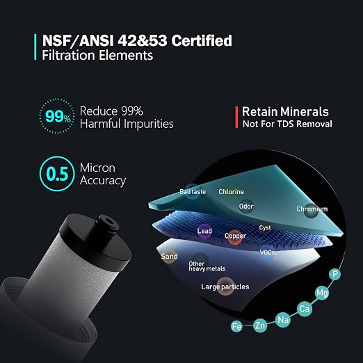 Frizzlife SW10 Under Sink Water Filter System, NSF/ANSI 53&42 Certified - Image 3