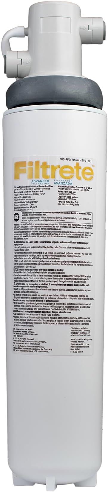Filtrete 3US-PS01 Advanced Under Sink Quick Change Water Filtration System by Filtrete