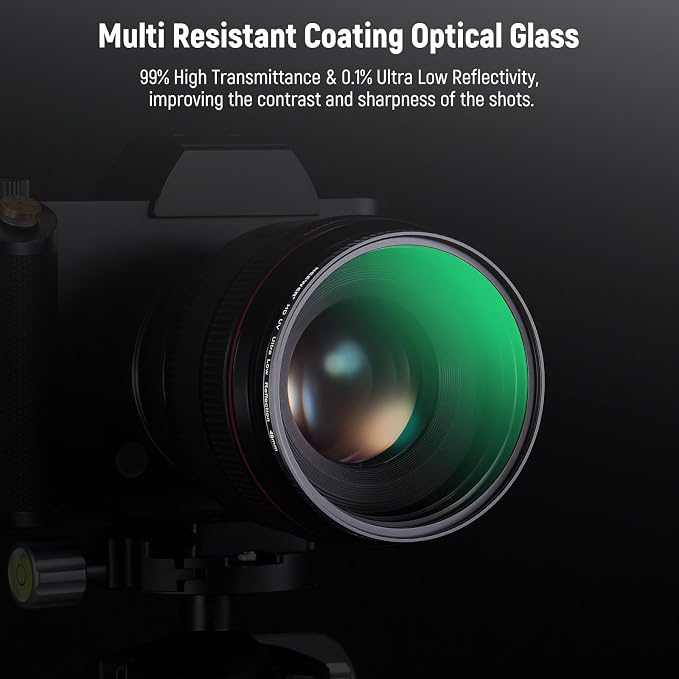 NEEWER 49mm Ultra Low Reflectivity UV Lens Filter, UV Protection Filter - Image 5