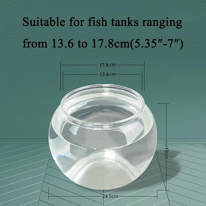 HIERYAN Circular Fish Tank Filter, Aquarium Hang on Filter, Small Fish Tank - Image 3