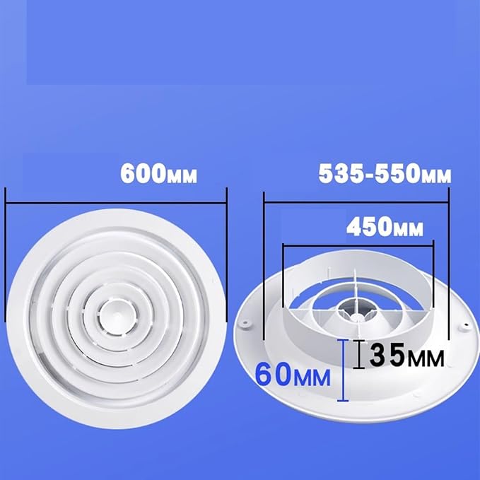 High-Efficiency and Energy-Saving ABS Exhaust System, Circular Air Outlet - Image 2