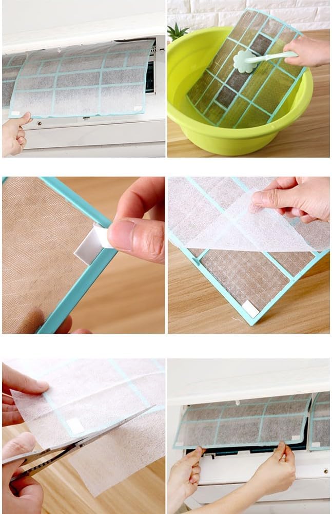 2-Pack Cuttable Air Conditioner Filter, Non-Woven Fabric Dust Protection Mesh - Image 7