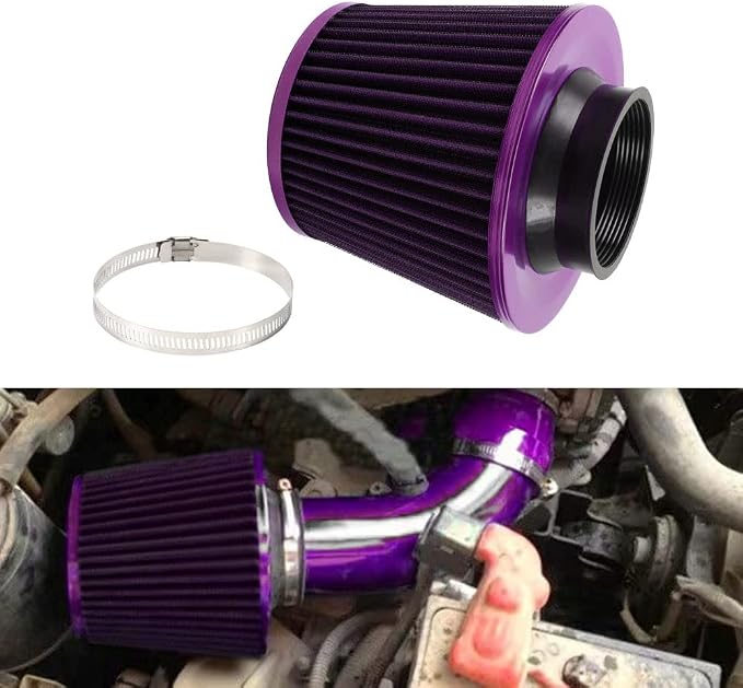 3-inch Cold Air Intake Filter 76mm, High Performance Clamp-On Engine Intake Air - Image 6