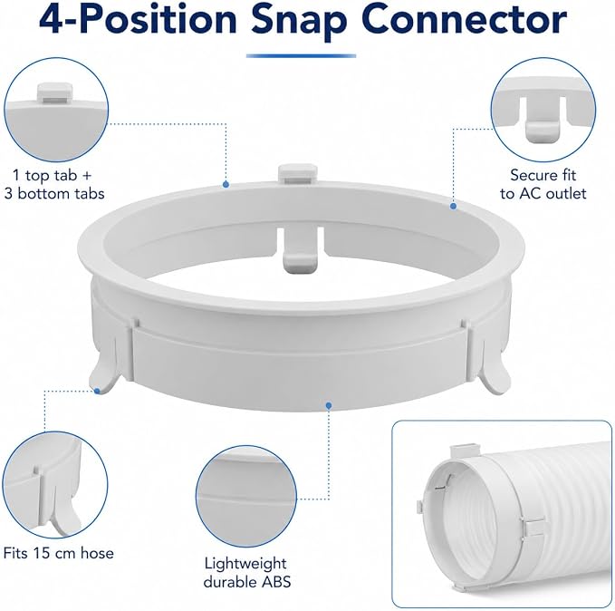 Portable Air Conditioner Exhaust Duct Connector, Outer 6.69 Inch Inner 5.9 Inch - Image 4