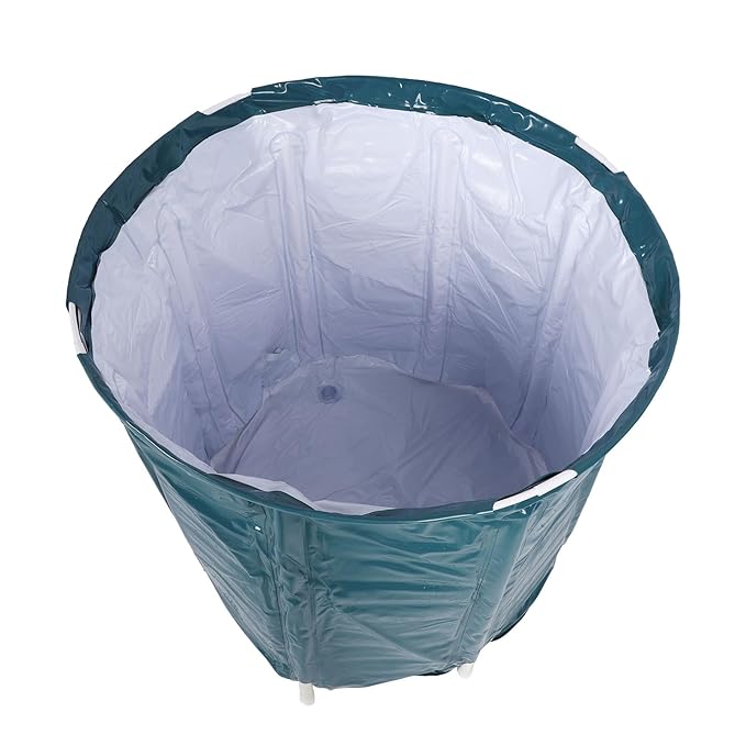 Portable Foldable Bathtub, Large Capacity 80L PVC Soaking Spa Tub for Adults, Foldable Design with Thermal Insulation