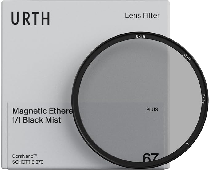 Urth 82mm Magnetic Ethereal Black Mist ¹⁄₁ Diffusion Lens Filter — Cinematic by Urth