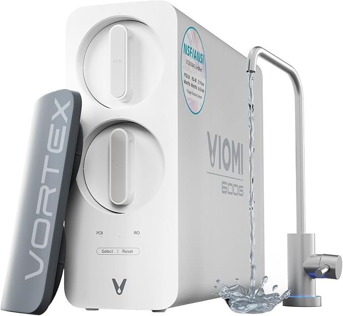 VIOMI® RO Water Filtration System, TDS PFOS&PFOA Reduction, 9 Stage Reverse by VIOMI