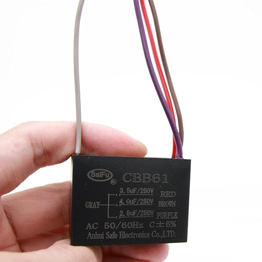 CBB61 Capacitor 3.5uf+4uf+2.5uf 250V AC Ceiling Fan 4 Wire 50/60Hz - Image 4