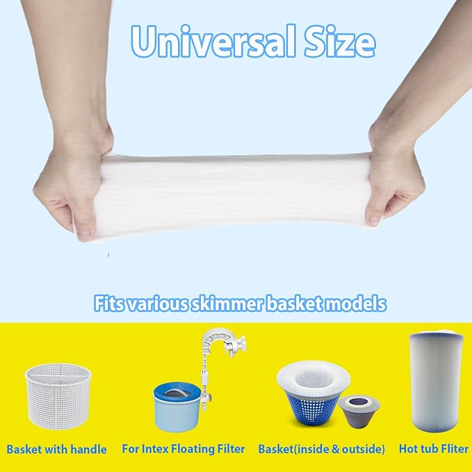 100-Pack Pool Skimmer Socks, Pool Fliter Socks Swimming Pool Skimmer Basket - Image 3