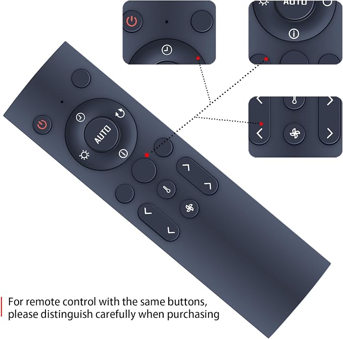 Replacement Remote Control for Shark 3-in-1 Air Purifier Fan HC450UK HC501 - Image 5