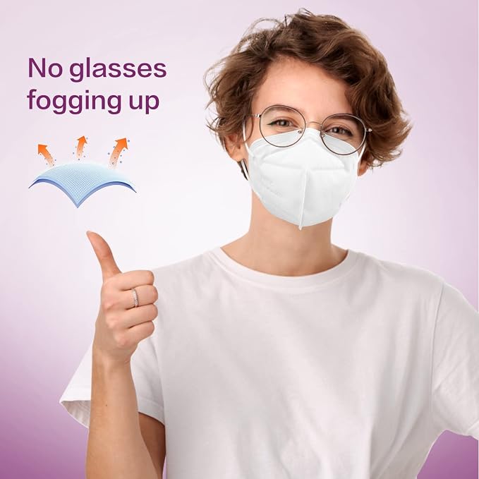 Miuphro KN95 Disposable Face Mask 25 Pack 5-Ply Breathable Safety Masks Against - Image 4