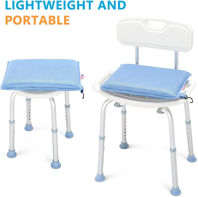 OasisSpace Cushion for Shower Chair, Seat Cushion for Shower Bench, Transfer Benches, Shower Chairs and Kneeling Pads,Bath Seat Cushion for Elderly, Senior, Handicap & Disabled