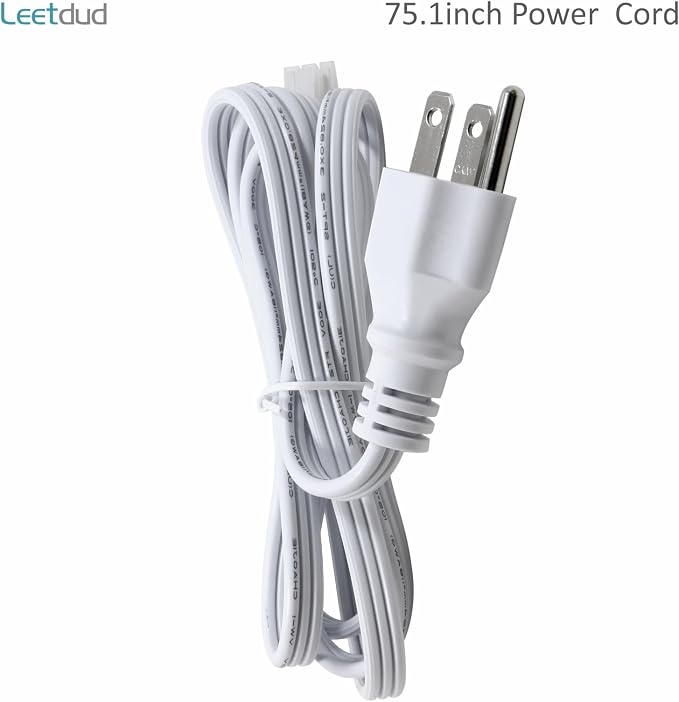 Leetdud Replacement Power Cord for Air Kit Pro Under Cabinet Lighting, 5.9 Ft - Image 3