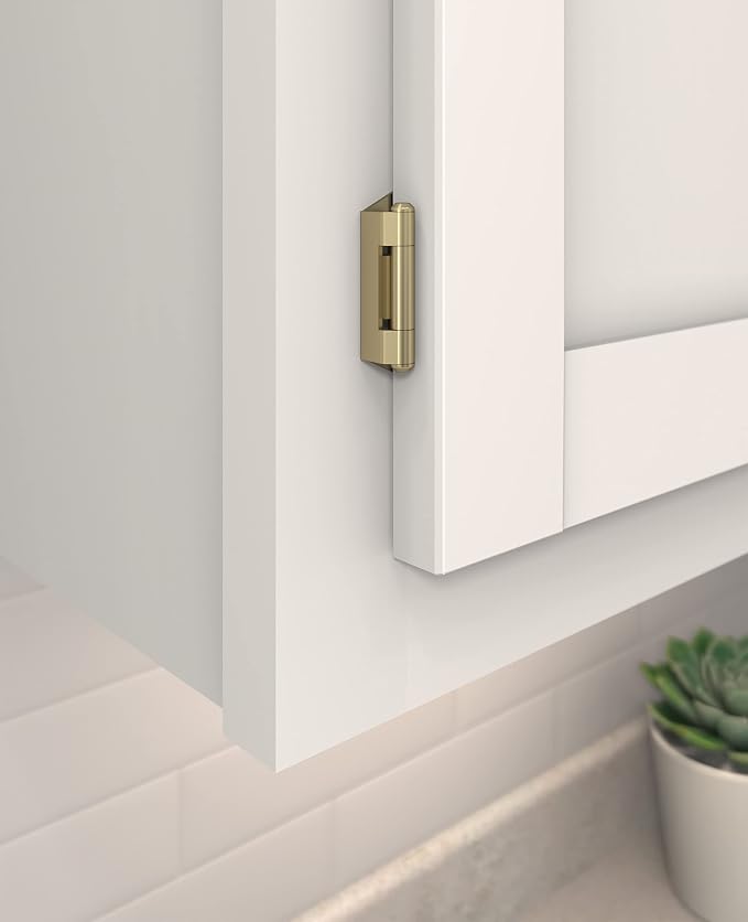 Amerock BPR8715BBZ | Cabinet Hinge | 1/4 inch Overlay Single Demountable | - Image 2