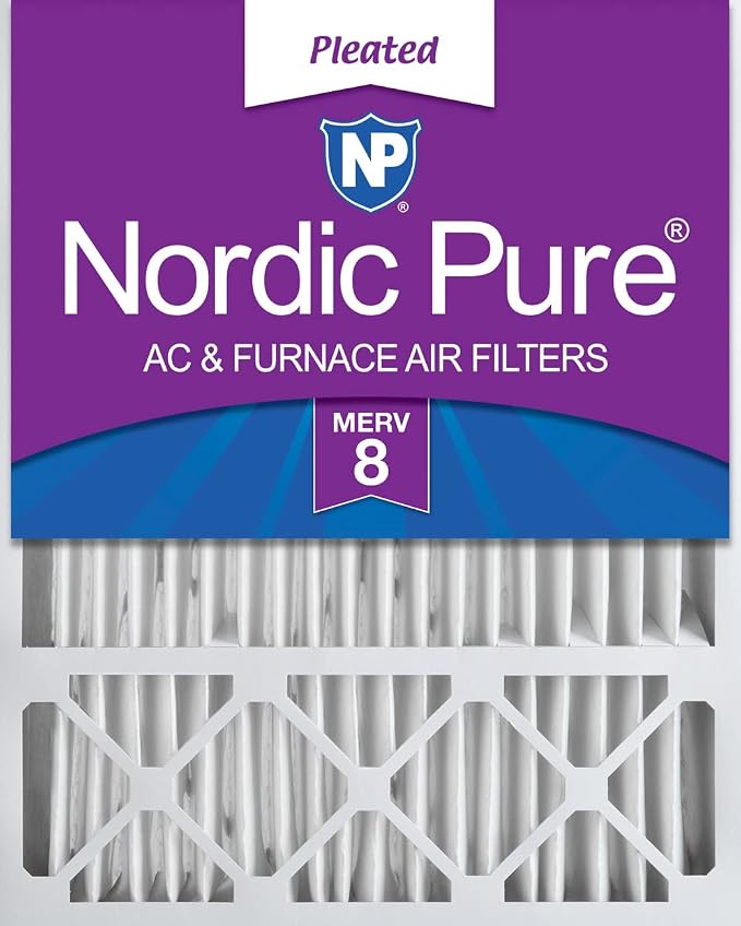 Nordic Pure 20x25x5 Honeywell/Lennox Replacement MERV 8 Air Filter 1 Pack by NordicPure