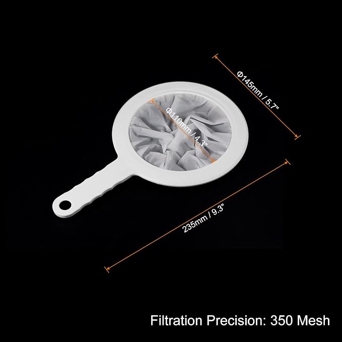 PATIKIL 9"x6" Food Filter Strainer, 350 Mesh, Polypropylene - Image 2