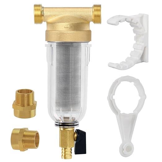 Whole House Spin Down Sediment Water Filter, 40 Micron, Reusable and Flushable by Unknown