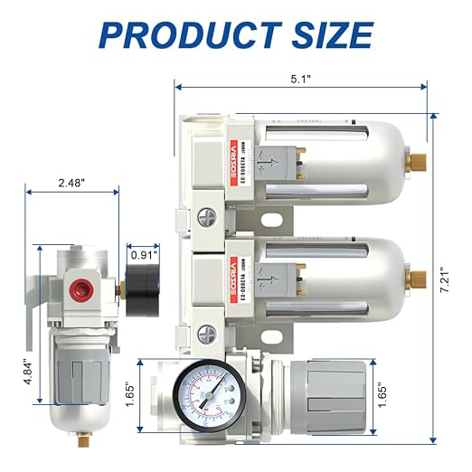 AIRZOE 3/8" NPT Air Dryer for Compressor-Air Compressor Water Separator - Image 2