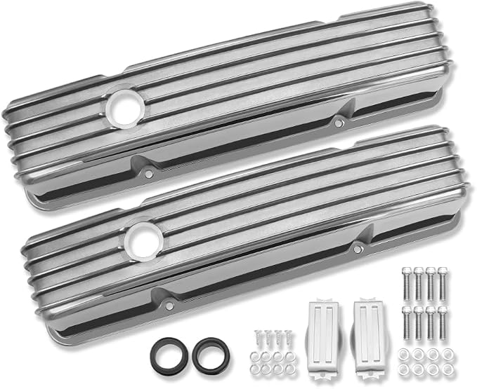 Tall Valve Covers For SBC 283 305 327 350 400 1958-1986 and 15" Oval Air - Image 3