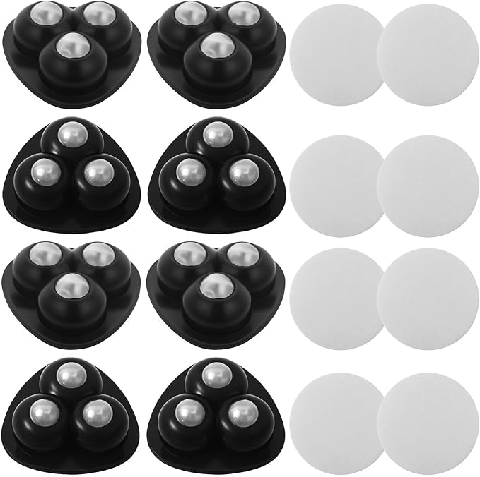 Homesweet Heavy-Duty Appliance Casters 8-Pack – 360° Rotating Furniture Sliders - Image 2