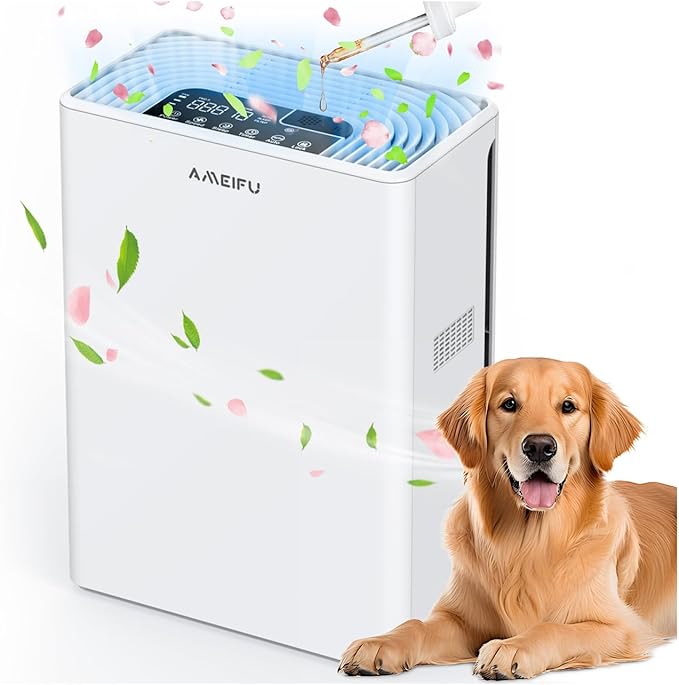 AMEIFU Air Purifiers for Home, Dorm & Large Room up to 2300sq.ft, H13 True HEPA by AMEIFU
