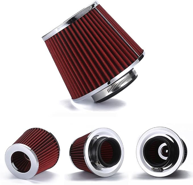 Universal 3" Inlet Cold Intake, Dry Clamp-on Air Filter by AotoKoop
