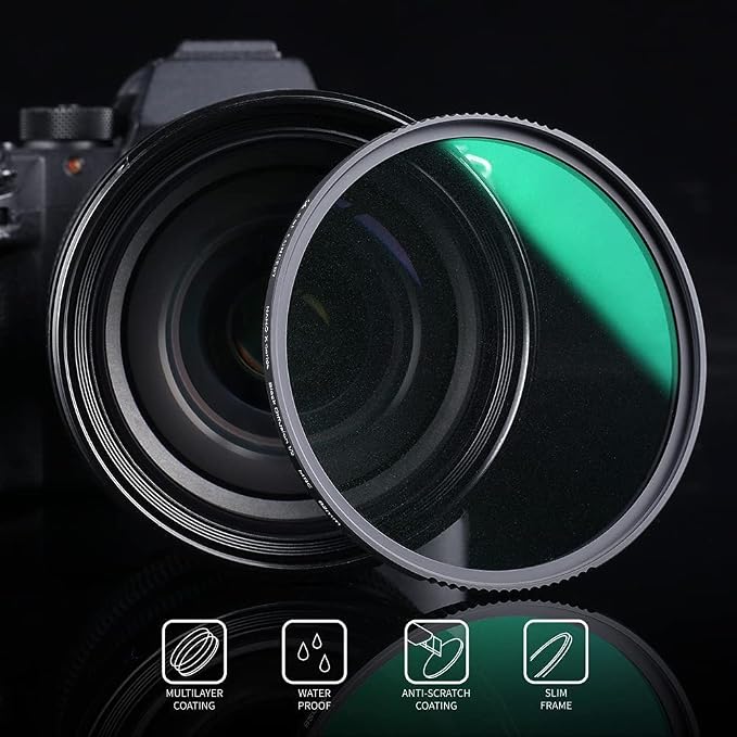 K&F CONCEPT 52mm Black Diffusion 1/2 Filter Mist Cinematic Effect Lens Filter - Image 7