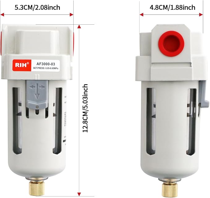 RIH 3/8" NPT Air Dryer for Compressor, Air compressor water separator, air - Image 2