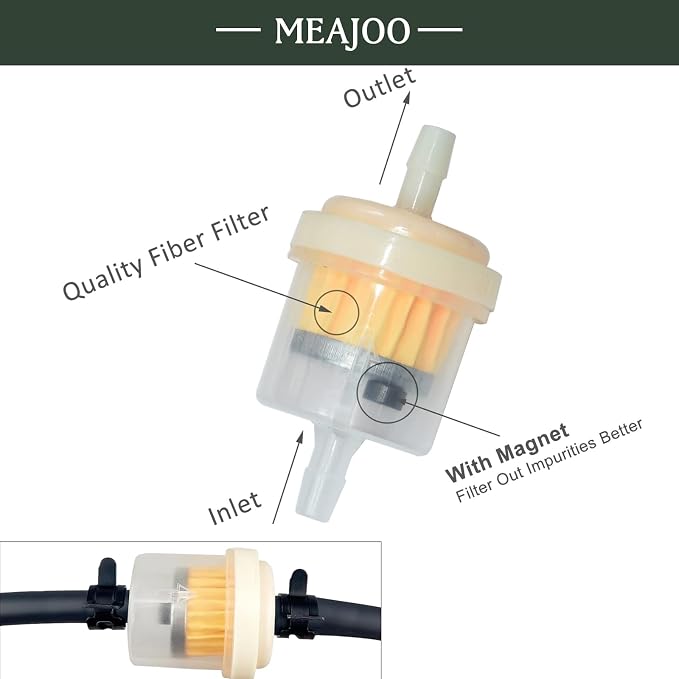 6PCS 3/16" 5mm-6mm Gas Inline Fuel Filter, - Image 3